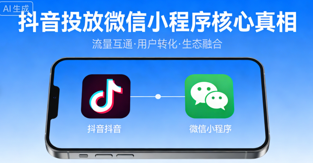 抖音可以投放微信小程序吗？